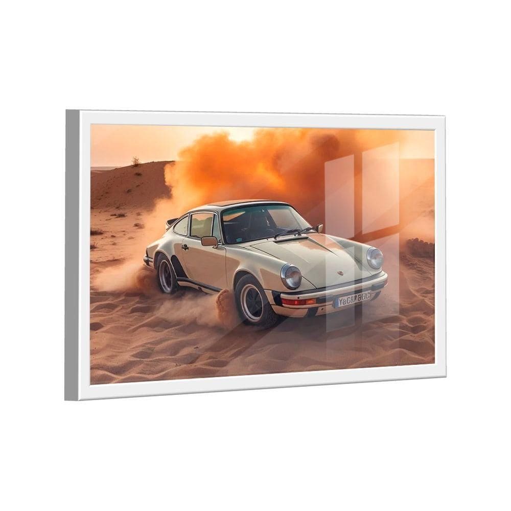 Quadro Porsche 911 No Deserto Br Artes