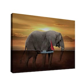 Quadro Decorativo Elefante Aquático