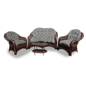 Conjunto De Sofá 1 Sofá + 2 Poltronas + 1 Mesa Centro