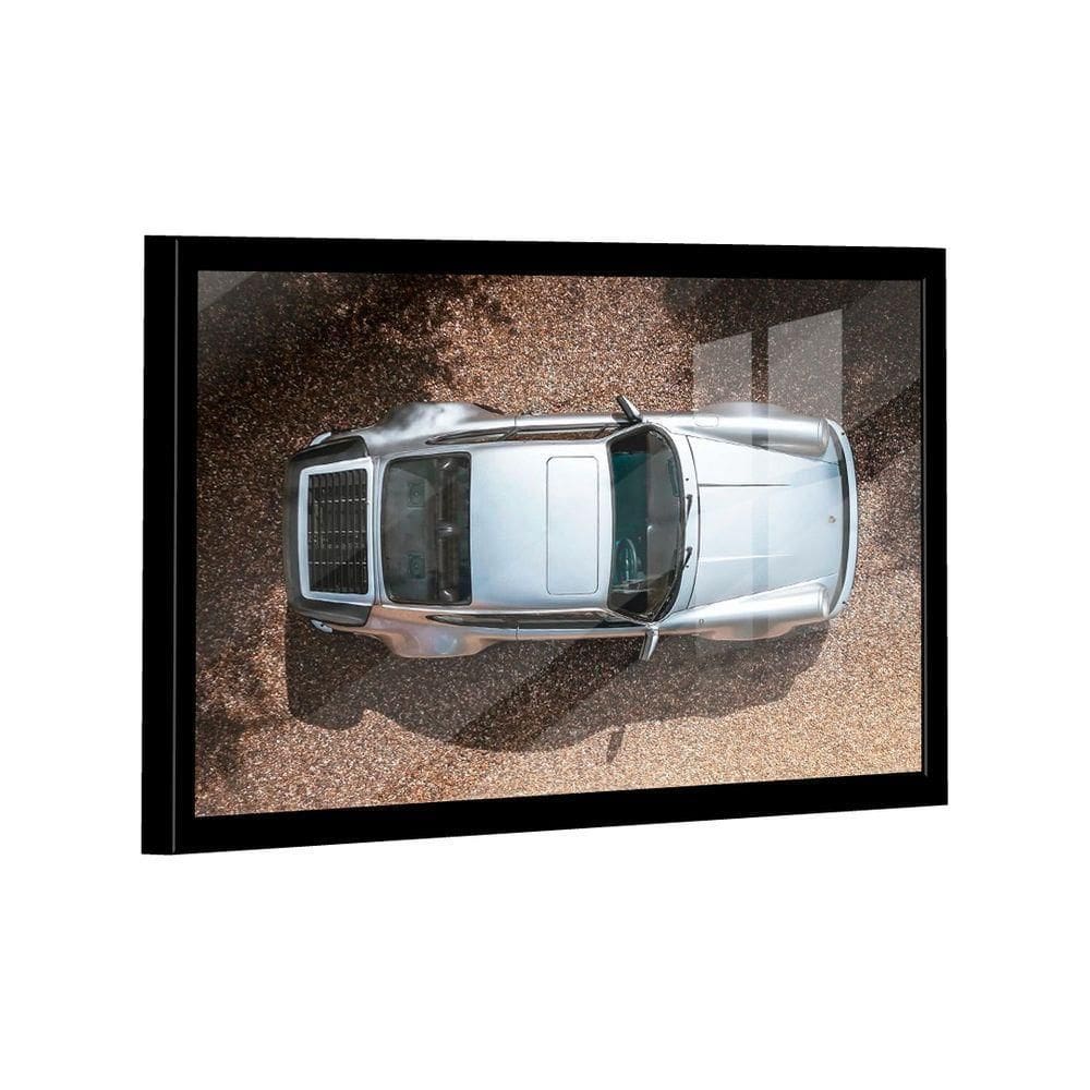 Quadro Porsche 911 Prata Br Artes