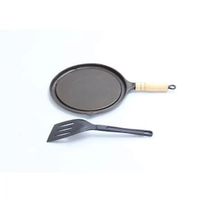 Bifeteira Antiaderente Redonda Lisa 22Cm Cabo E Espátula