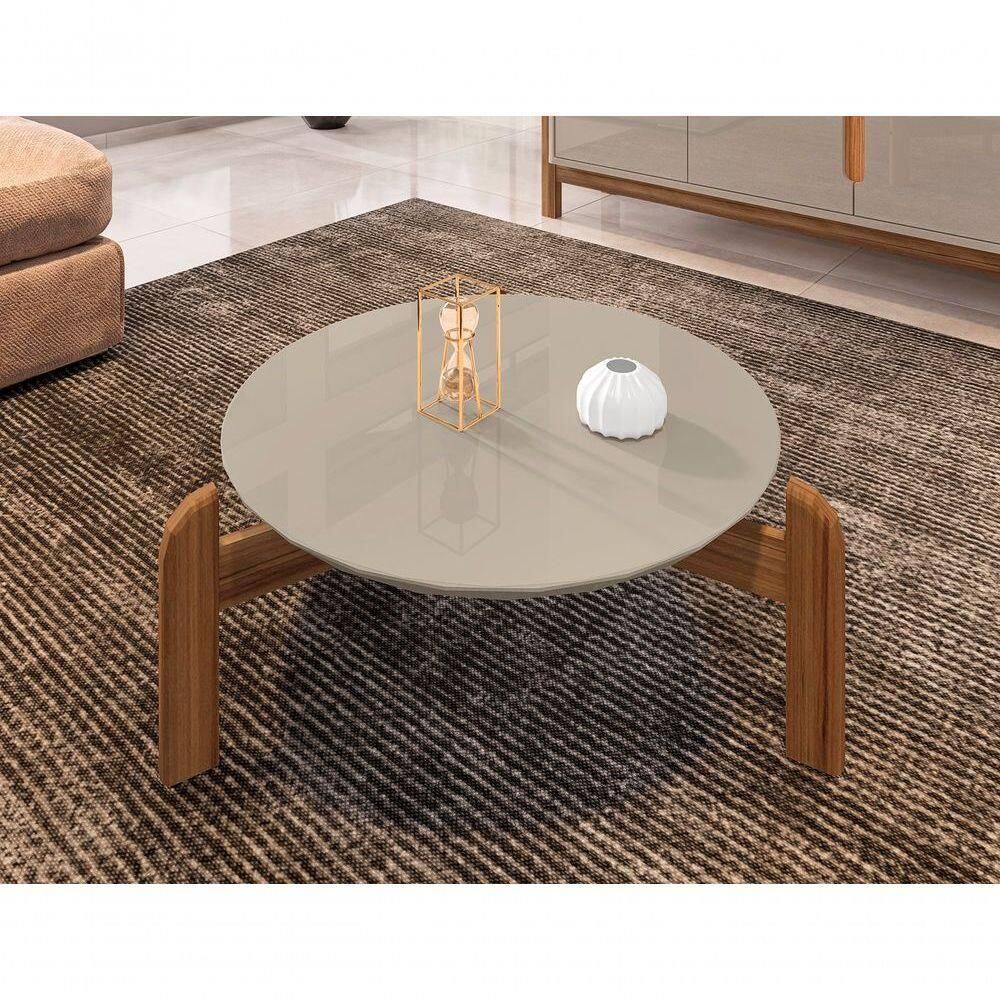 Mesa De Centro Lizz Off White / Cedro - Off White