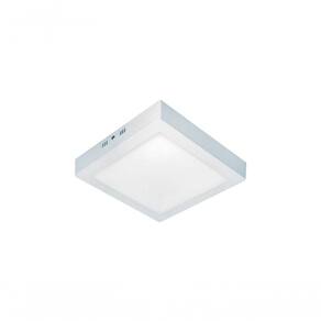 Painel De Led Quadrado Sobrepor 12w Bivolt Taschibra 3000k Luz Quente