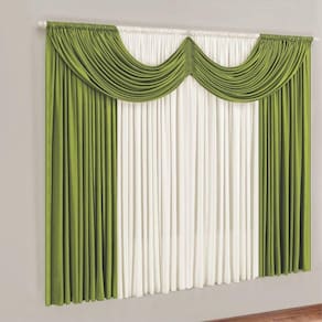 Cortina Montreal 2 Mts Em Malha Janela Sala Quarto Verde