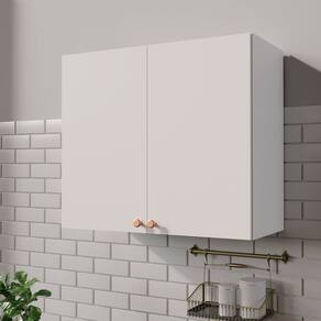 Aéreo 2 Portas 80cm Arizona Cabecasa Madeiramadeira Branco/Cobre