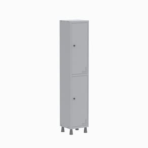 Roupeiro Aco Light 1v 02 Portas Gr301/2 Cinza