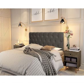Painel Cabeceira Paris Queen Para Cama Box 1,58 Suede Marrom