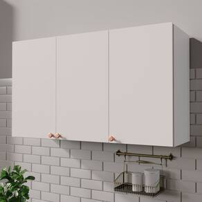 Aéreo 3 Portas 120cm Arizona Cabecasa Madeiramadeira Branco/Cobre