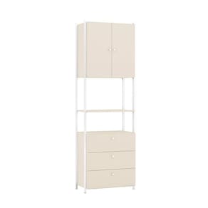 Armário Closet Metalic 003 Industrial Off White/branco