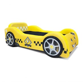 Mini Cama Baby Taxi Com Rodas Sobrepostas Estofada Tamanho:mini