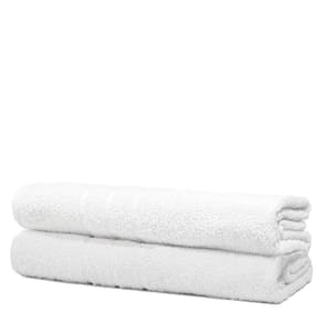 Kit 2 Toalhas De Banho Pet Shop Costura Dupla Felpuda Prata - Branco