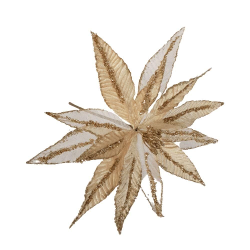 Flor Artificial Veludo E Voal 30cm