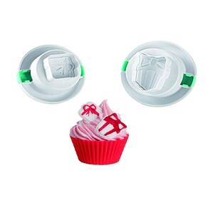 Kit 2 Cortadores Presente 3d Confeitaria Biscoito Silikomart