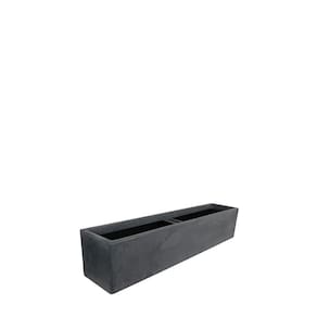 Jardineira Cubo 80 X 20 Cm Cor 18 - Antique Preto