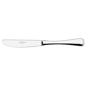 Faca De Mesa Mônaco 9mm Em Aço Inox Forjado Acabamento Alto Brilho Com Detalhes No Cabo