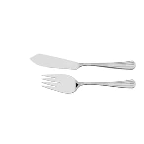 Talheres Trinchantes Para Peixe Viena Em Aço Inox Acabamento Alto Brilho Com Detalhes Em