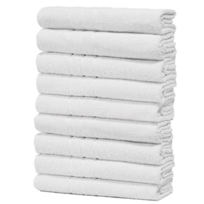 Kit 9 Toalhas Para Salão De Beleza Rosto Felpuda Macia Prata - Branco