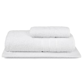 Jogo Toalha Hotel 3 Peças Alta Absorção - Profissional Prata - Branco