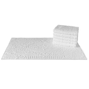 Kit 5 Toalhas De Piso Para Hotel Luxo Grossa - Nobre - Branco