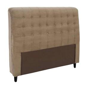 Cabeceira Para Cama Box Casal 160 cm Ana Bege Suede - Estopar