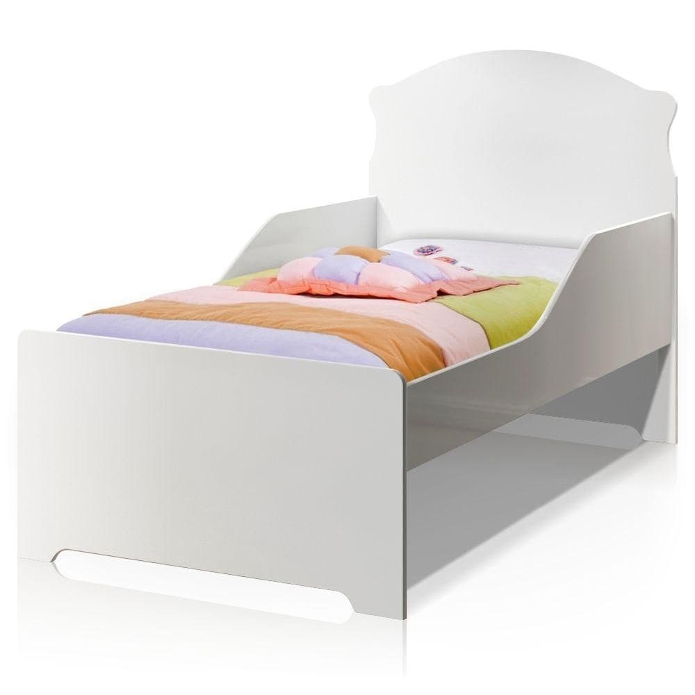 Mini Cama Branco Requinte Com Colchão