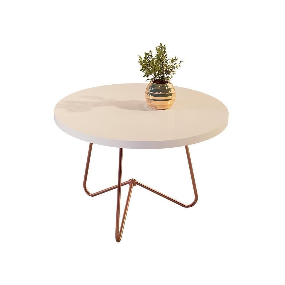 Mesa De Centro Ferrara Perola Pe Bronze