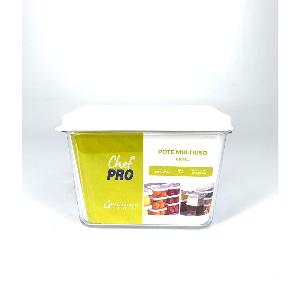 Pote Retangular Multiuso Chef Pro – 810ml