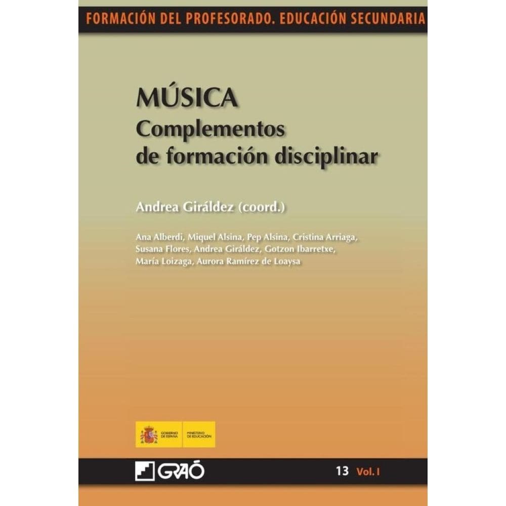 Música. Complementos de formacióndisciplinar - Espanhol