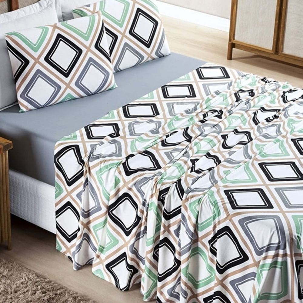 Jogo lençol King Malha Milly 4 pçs Harmo