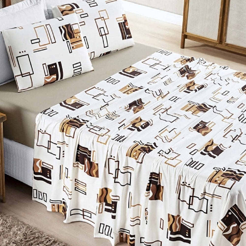 Jogo lençol Casal Malha Milly 4 pçs Avela