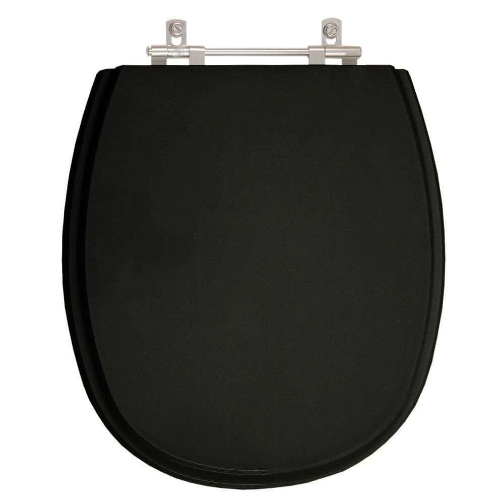 Assento Sanitário Alamo Preto para vaso Santa Clara