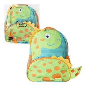 Mochila Escolar Passeio Infantil 10 Litros Dinossauro- Verde