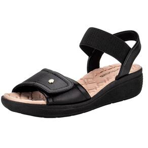Sandália Feminina Anabela Casual Conforto Comfortflex