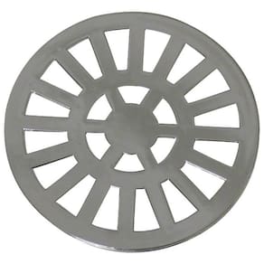 Kit com 3 Grelha Redonda com Diâmetro de 9,7cm em ABS Astra Cromado