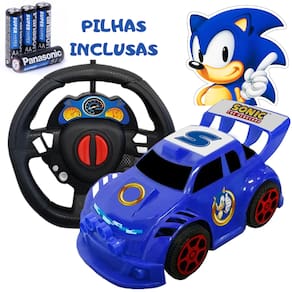 Carrinho de Controle Volante Sonic o Ouriço Smart Driver