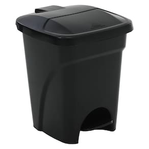 Lixeira para Cozinha e Banheiro Quadrada 7 Litros Preto - Tritec