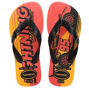 Chinelo Infantil Havaianas Kids Cars - Preto e Amarelo