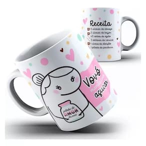 Caneca Flork Vovó Receita Avó É Mãe Com Açúcar