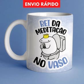 Caneca De Porcelana Dia Dos Pais Flork -Rei Da meditação No vaso -Presente dia Dos Pais