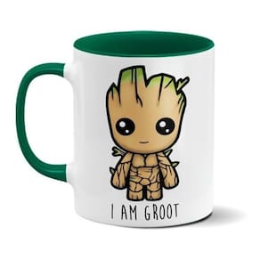 Caneca De Porcelana I Am Groot Baby Guardiões Da Galáxia