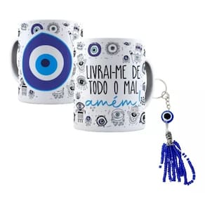 Caneca Personalizada Olho Grego Livra-me De Todo O Mal