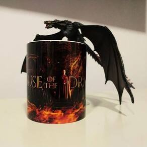 Caneca cerâmica Geek Game Of Thrones Rhaenyra Targaryen House Of The Dragon