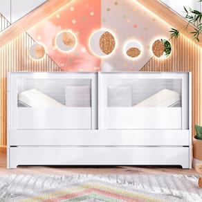 Berço Duplo Para Gêmeos Coleção Sol e Mar Divicar