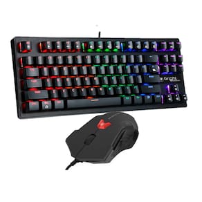 Kit Gamer Bright - Teclado Mecanico RGB, USB-GTC559 + Mouse Gamer c/fio Usb 6 Botões 3600Dpi 0462