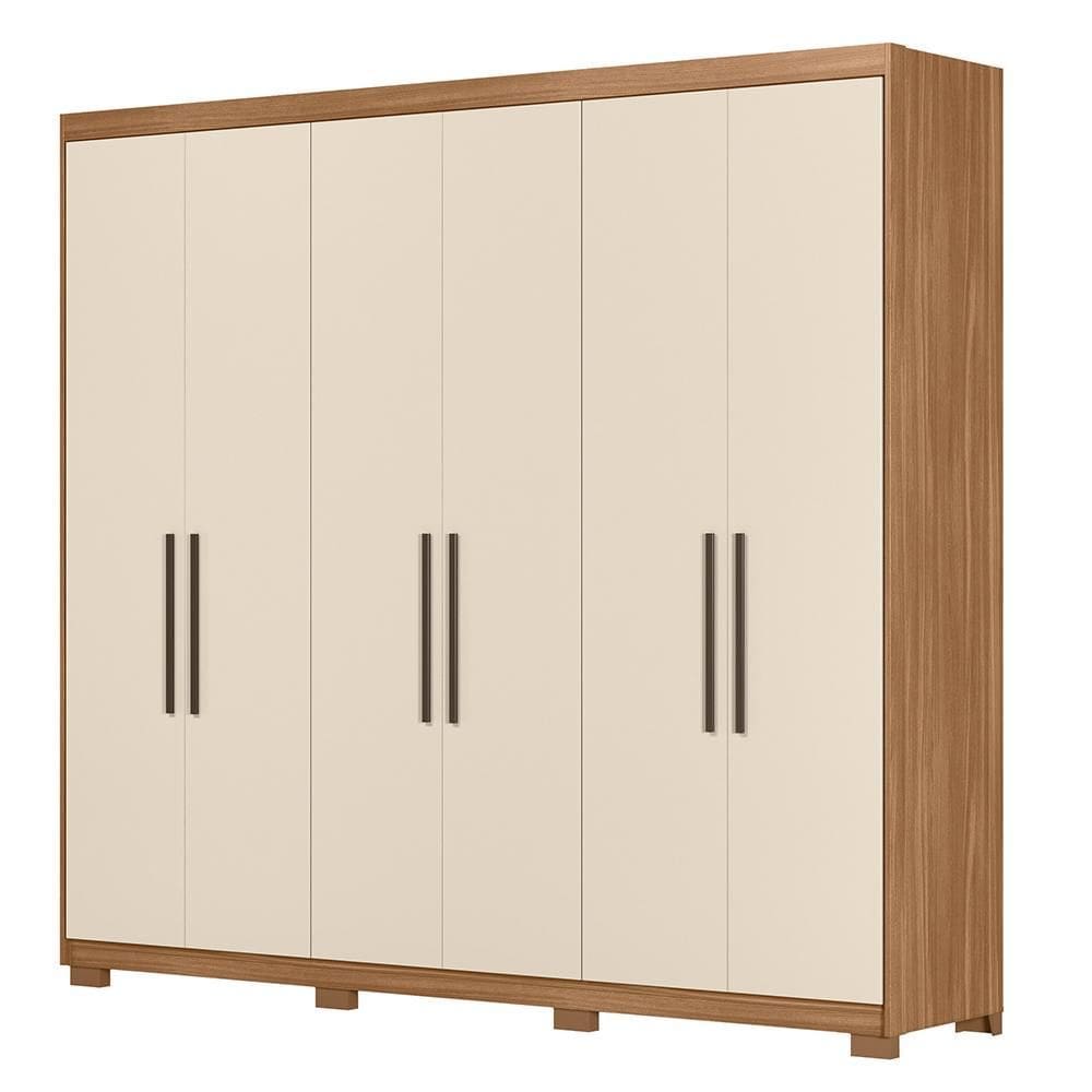 Guarda Roupa Venice 6 Portas, 2 Gavetas e 4 Cabideiros com Pés - Demóbile