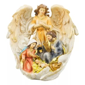 Presépio Anjo Da Guarda 20cm - Enfeite Resina