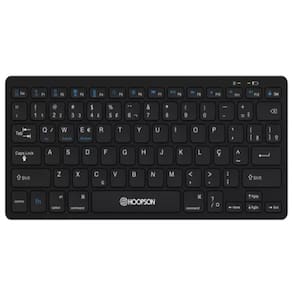 Mini Teclado Bluetooth Hoopson Tpc-078bt Preto Idioma Português Brasil - Com Pilhas