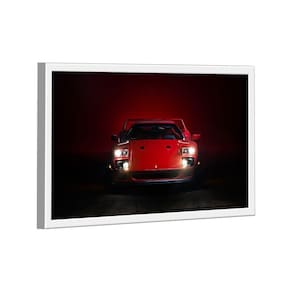 Quadro Ferrari F40 Vermelha Frente Br Artes