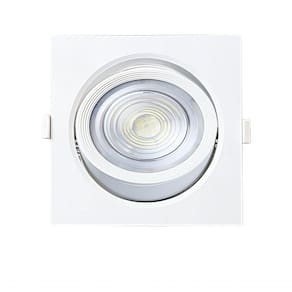 Spot De Led Embutir Alltop Par30 Quadrado 10W Bivolt Taschibra 3000K Branco Quente