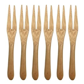 Conjunto De 6 Mini Garfos De Bambu - Oikos